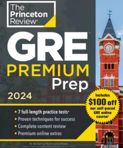 Princeton Review GRE Premium Prep, 2024
