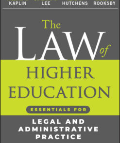 The Law of Higher Education - 1st Edition