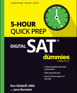 Digital SAT 5-Hour Quick Prep For Dummies - 1st Edition